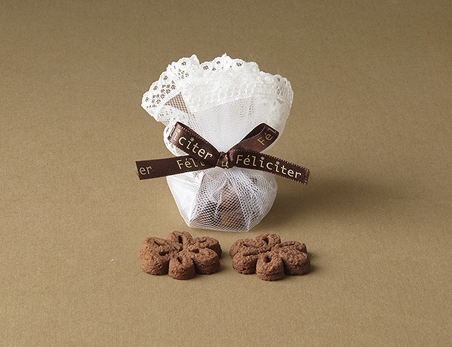 フェリシテ(チョコクッキー)1個｜結婚式手作り招待状|AMO LEAF
